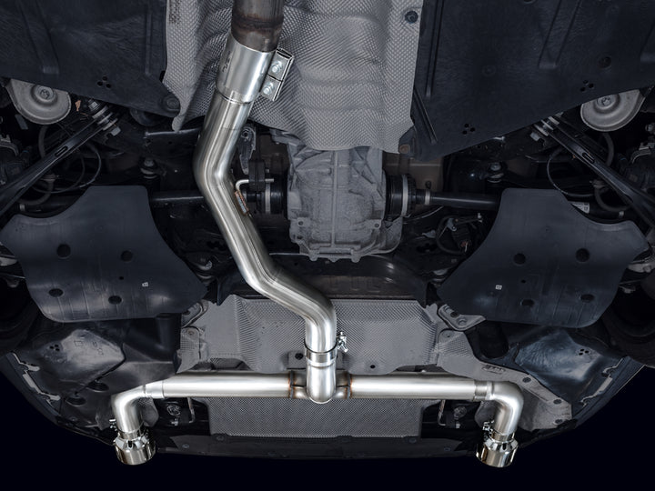 AWE Track Edition Axleback Exhaust for BMW G2X 330i/430i - Chrome Silver