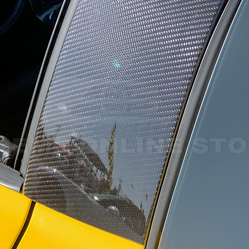 Corvette C6 Carbon Fiber Package B-Pillar / Halo Cover