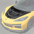 2020-Up Chevrolet Corvette C8 Stingray / C8 Z06 ZR1 Hood ZR1 Style Front Bumper Vented Extractor Hood for Performance and Cooling