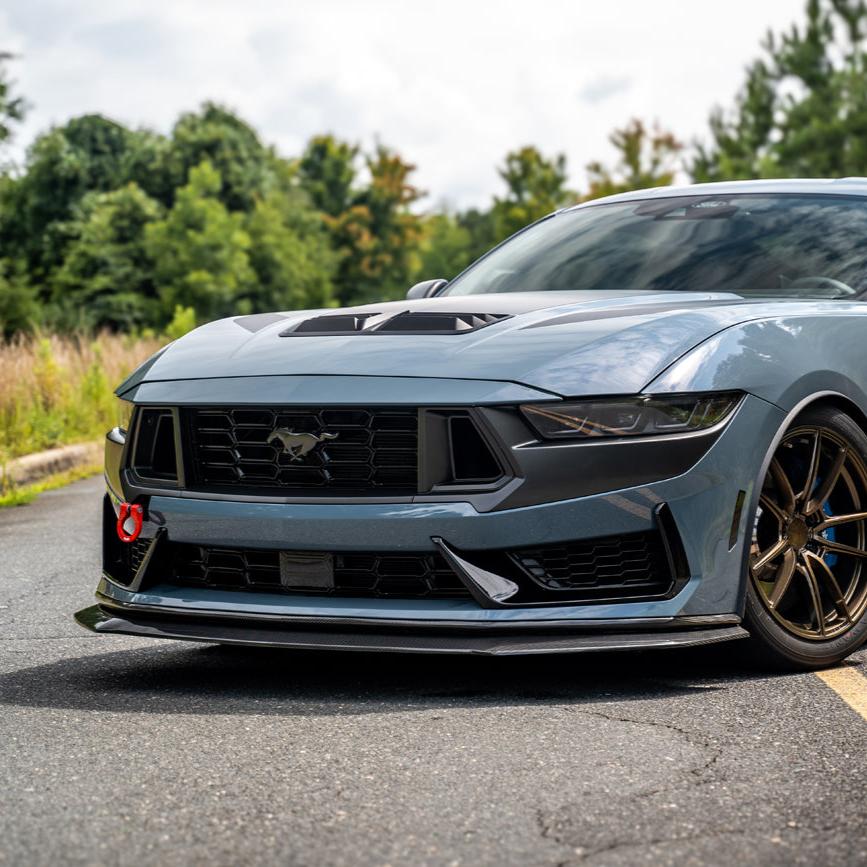 2024+ Ford Mustang Dark Horse DRY CARBON FIBER Front Splitter