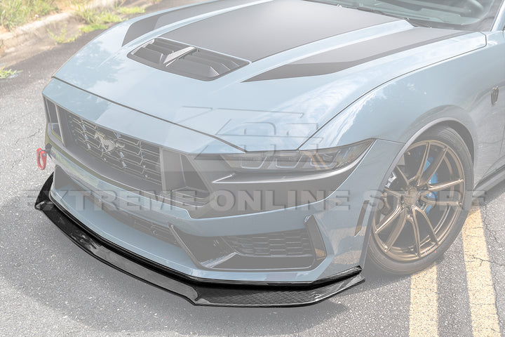 2024+ Ford Mustang Dark Horse DRY CARBON FIBER Front Splitter