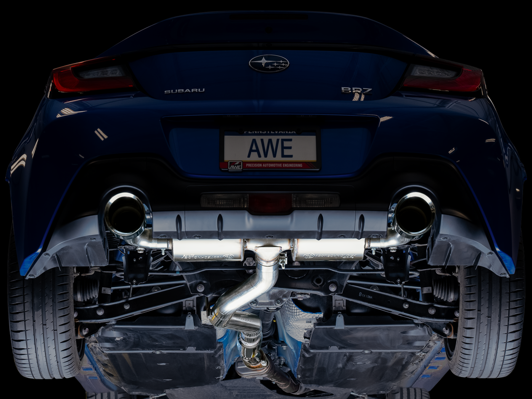 AWE Touring Edition Exhaust for Subaru BRZ / Toyota GR86 / Toyota 86 / Scion FR-S - Chrome Silver Tips