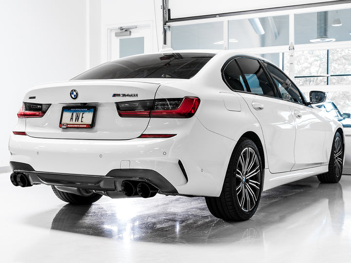 AWE Non-Resonated Touring Edition Exhaust for G2X M340i / M440i - Diamond Black Tips