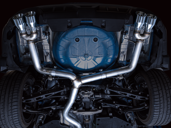 AWE Track Edition Exhaust for VB Subaru WRX - Chrome Silver Tips