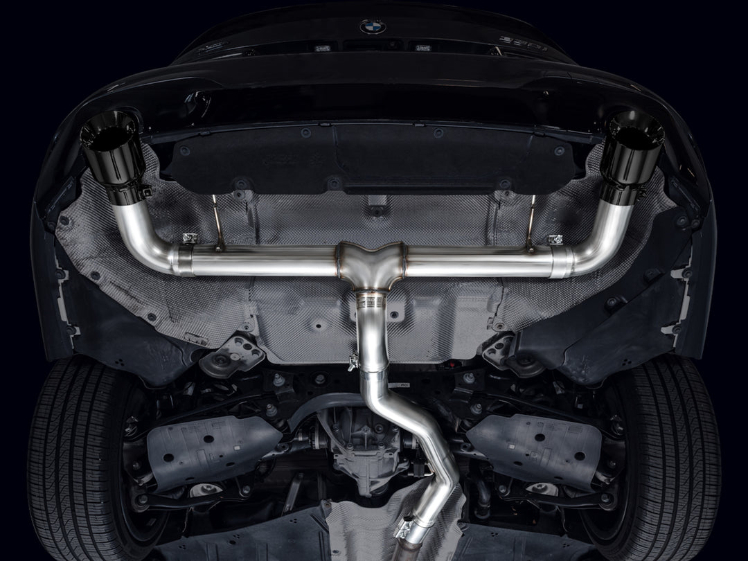 AWE Track Edition Axleback Exhaust for BMW G2X 330i/430i - Diamond Black