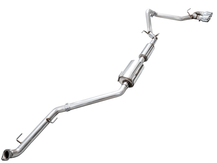 AWE 0FG Exhaust for 4th Gen Toyota Tacoma - Dual Chrome Silver Tips