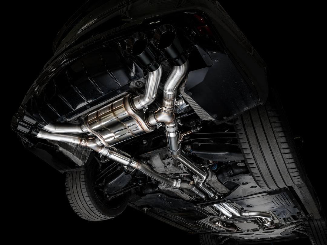 AWE SwitchPath™ Exhaust for Cadillac CT4-V Blackwing - Diamond Black Tips