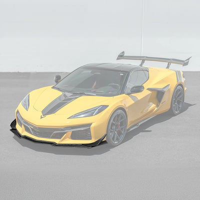 2023-Up Corvette C8 Z06 Z07 Extended Package Front Lip & Canards