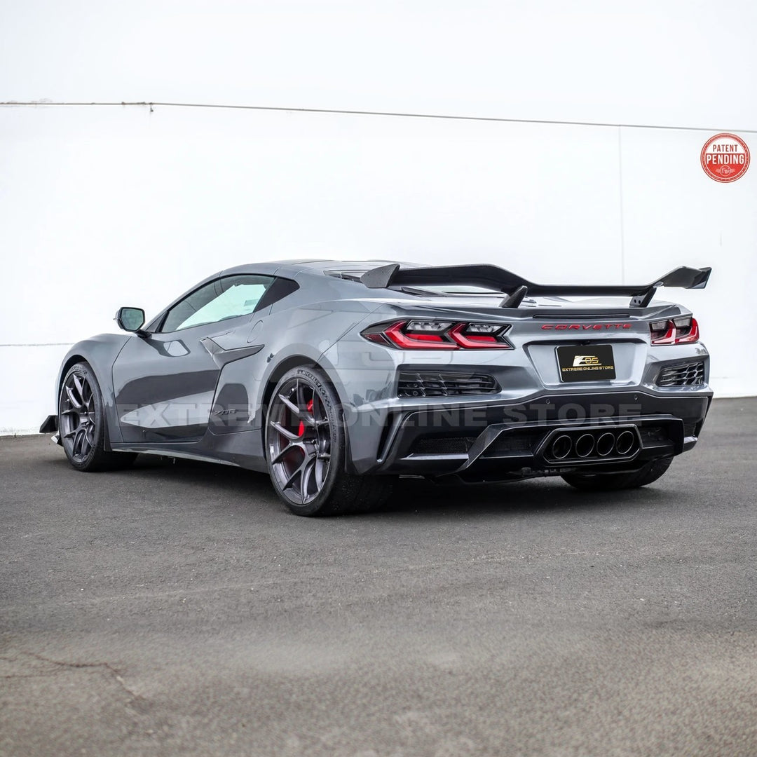 Corvette C8 Z06 W/ Z07 Package Factory Dry Carbon Fiber Rear High Wing Spoiler