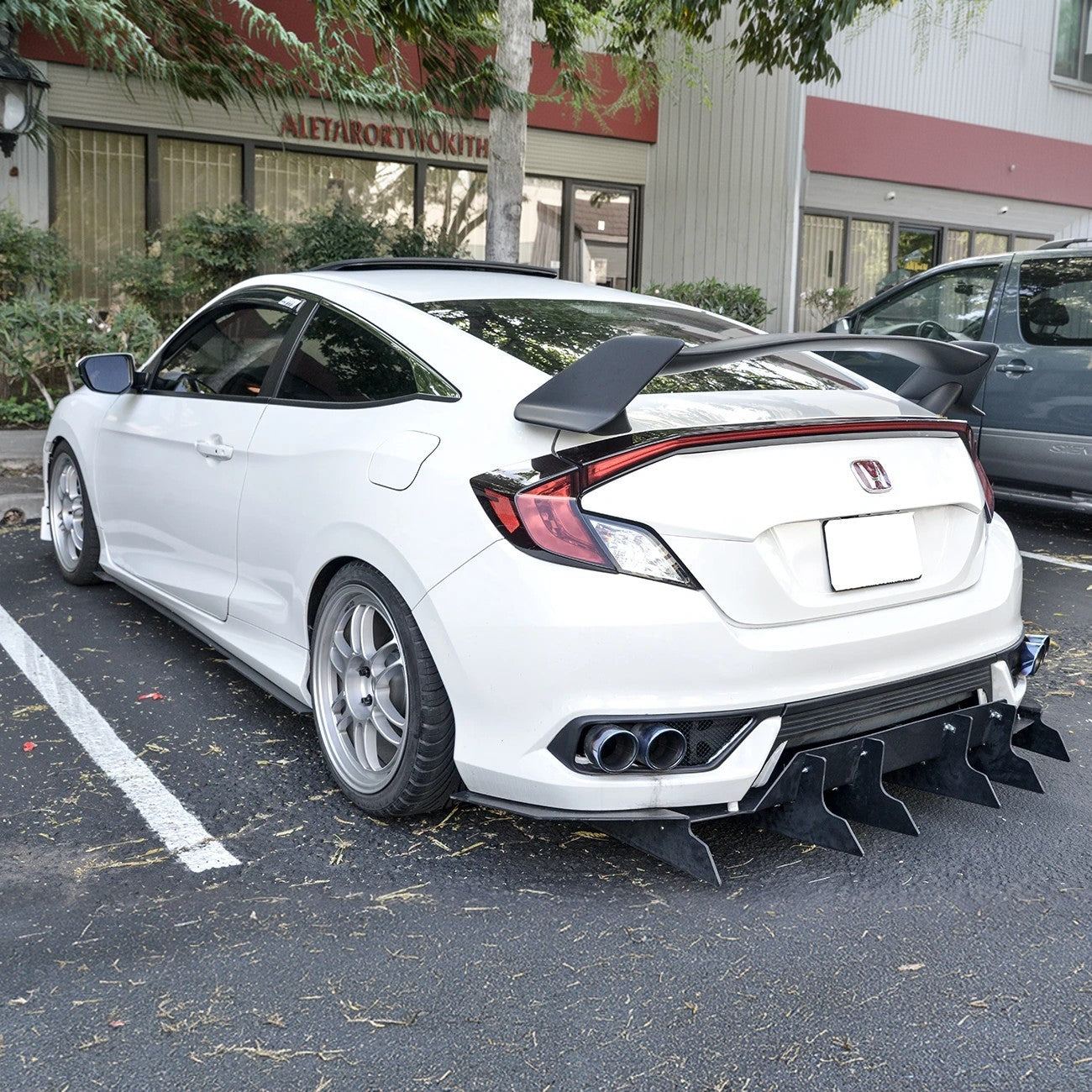 2016-20 Honda Civic Coupe Type R Conversion Rear Trunk Spoiler Kit