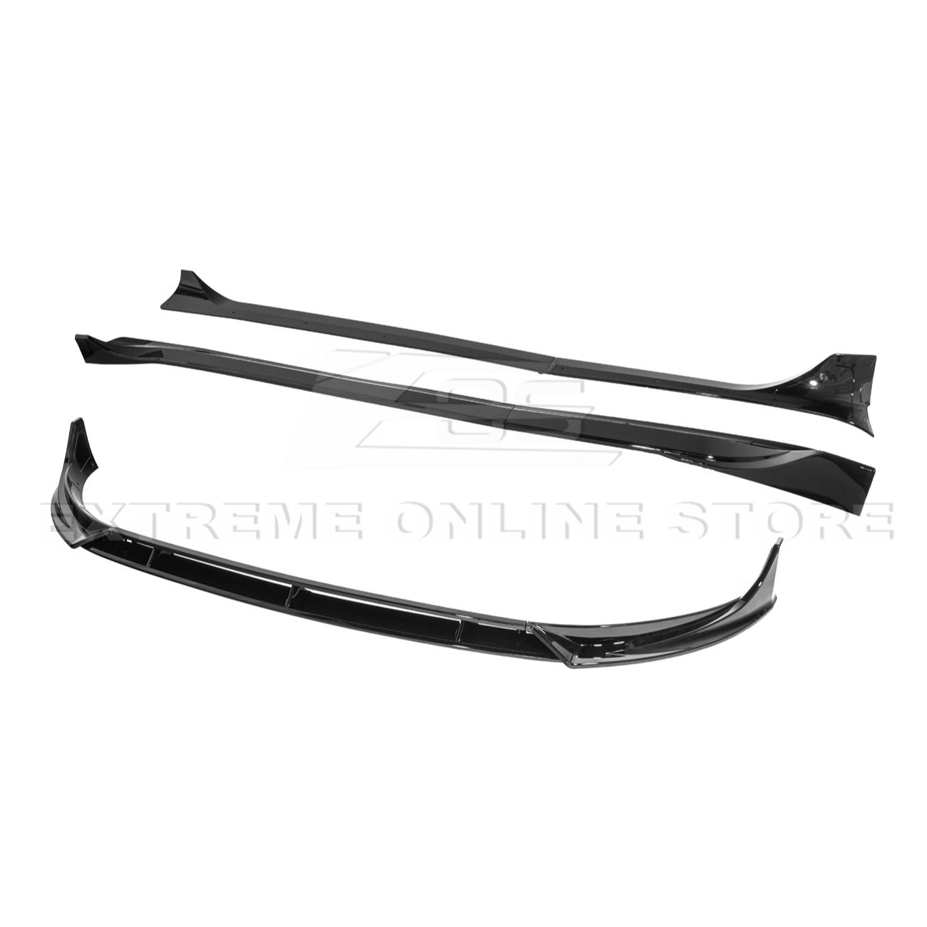 2025-Up Tesla Model Y Track Style Front Lip Side Skirts Kit