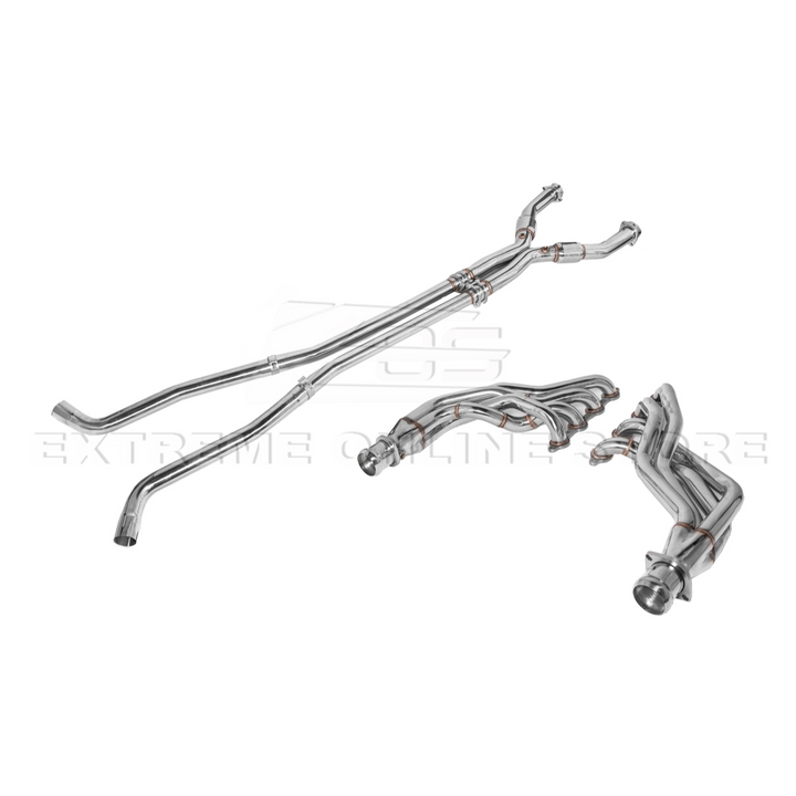 2009-2014 Cadillac CTS-V Long Tube Headers &amp; Resonated Mid Pipe