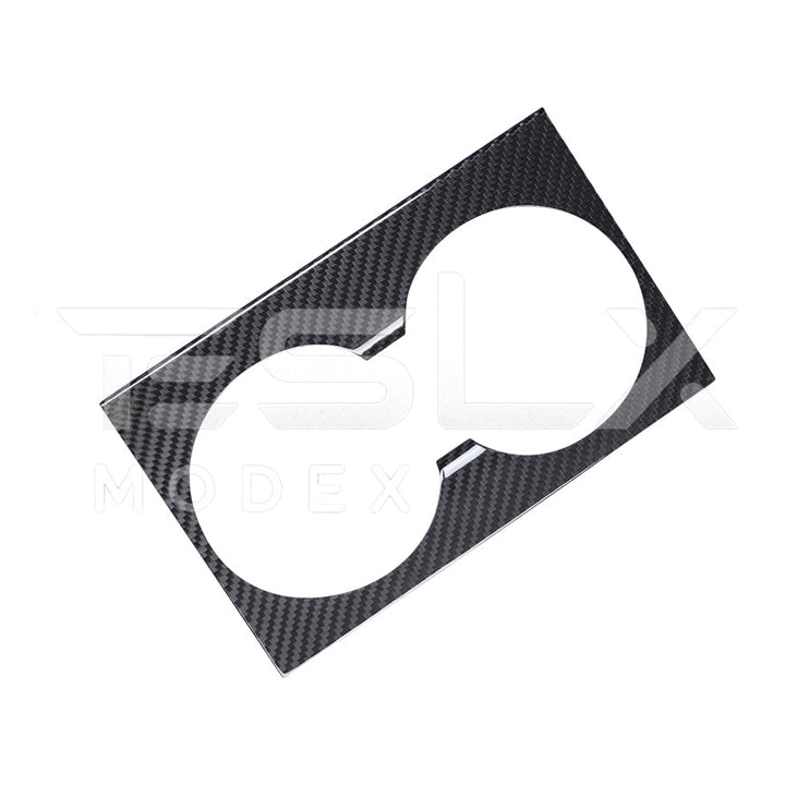2024-Up Tesla Model 3, 2025-Up Model Y Carbon Fiber Interior Water Cup Frame