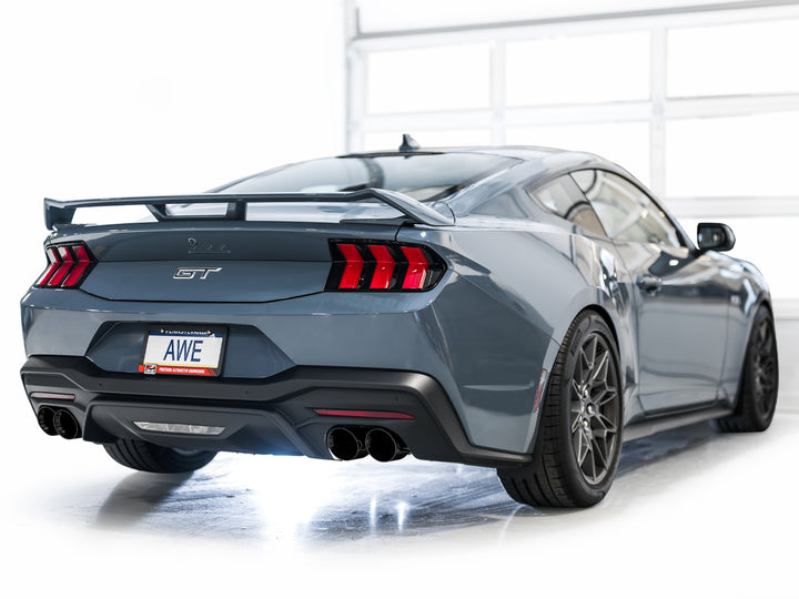 AWE SwitchPath™ Exhaust for S650 Ford Mustang GT Fastback - Quad Diamond Black Tips