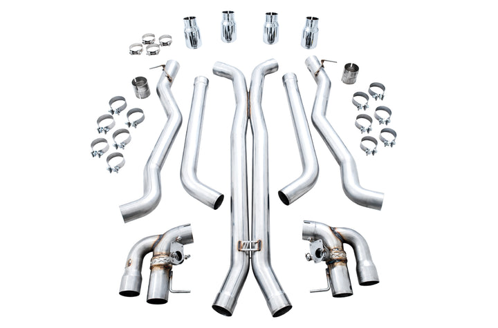 AWE SwitchPath™ Catback Exhaust for BMW F90 M5 - Chrome Silver Tips