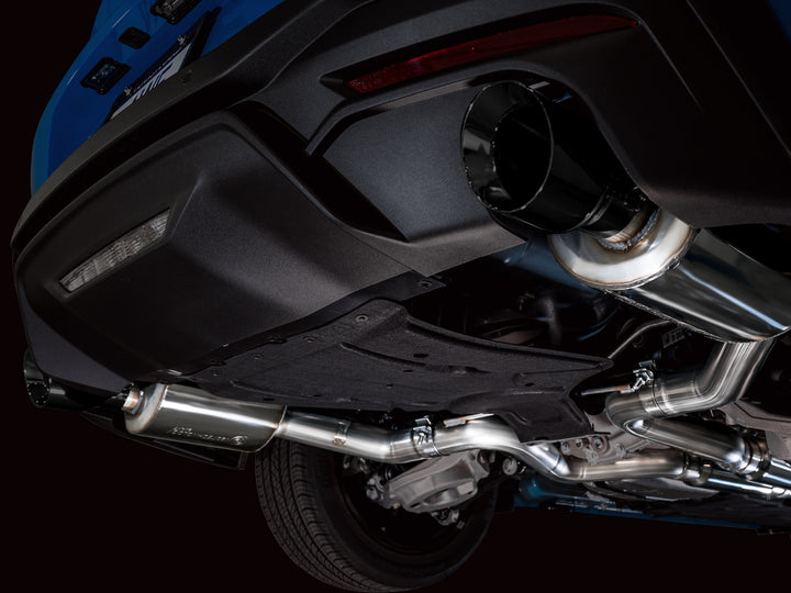 AWE Touring Edition Exhaust for S650 Ford Mustang GT Fastback - Dual Diamond Black Tips