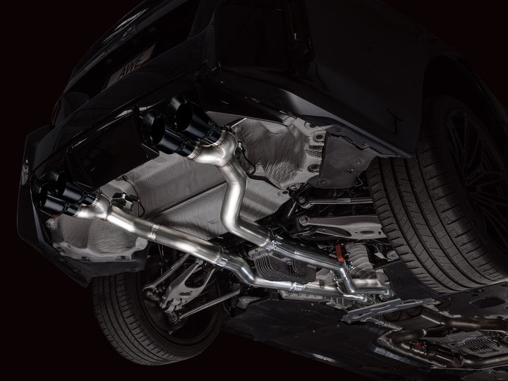 AWE Track Edition Exhaust for BMW G87 M2 - Diamond Black Tips