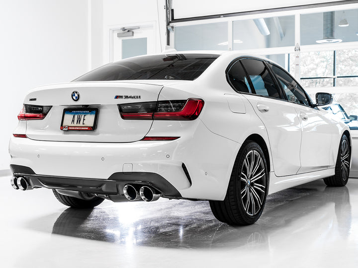 AWE Non-Resonated Touring Edition Exhaust for G2X M340i / M440i - Chrome Silver Tips