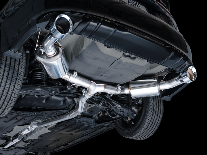 AWE Touring Edition Exhaust for FE1 Civic Si/DE4 Acura Integra - Chrome Silver Tips