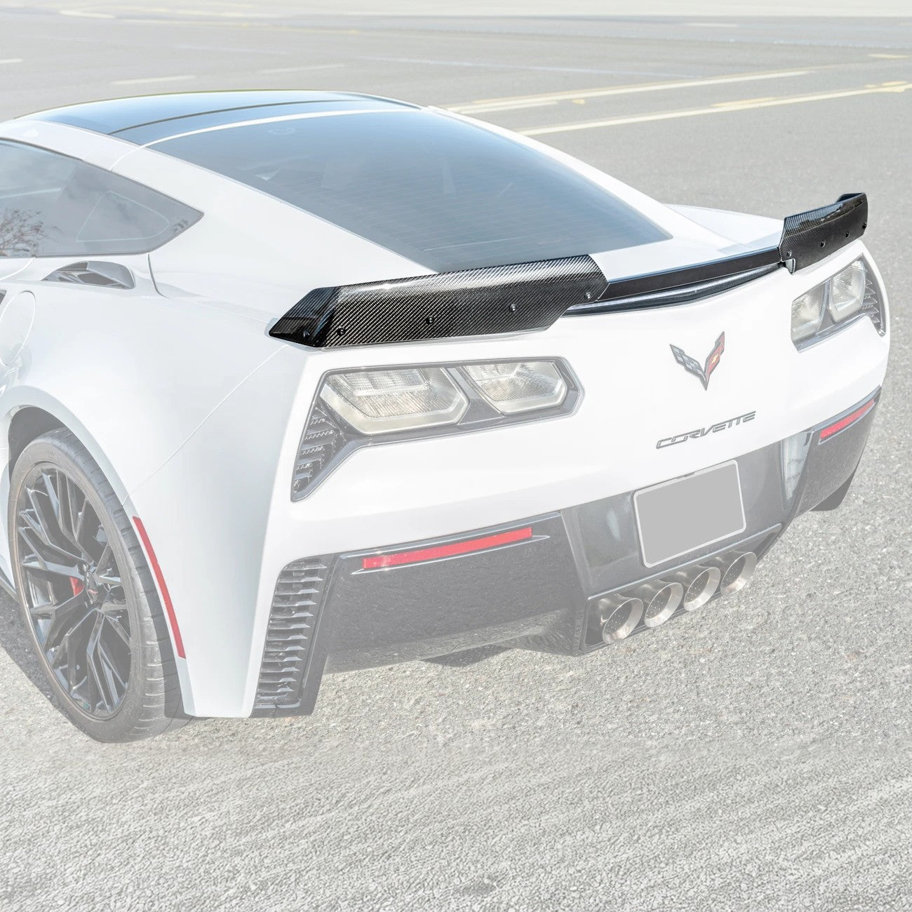 Corvette C7 Rear Spoiler Side Winglets