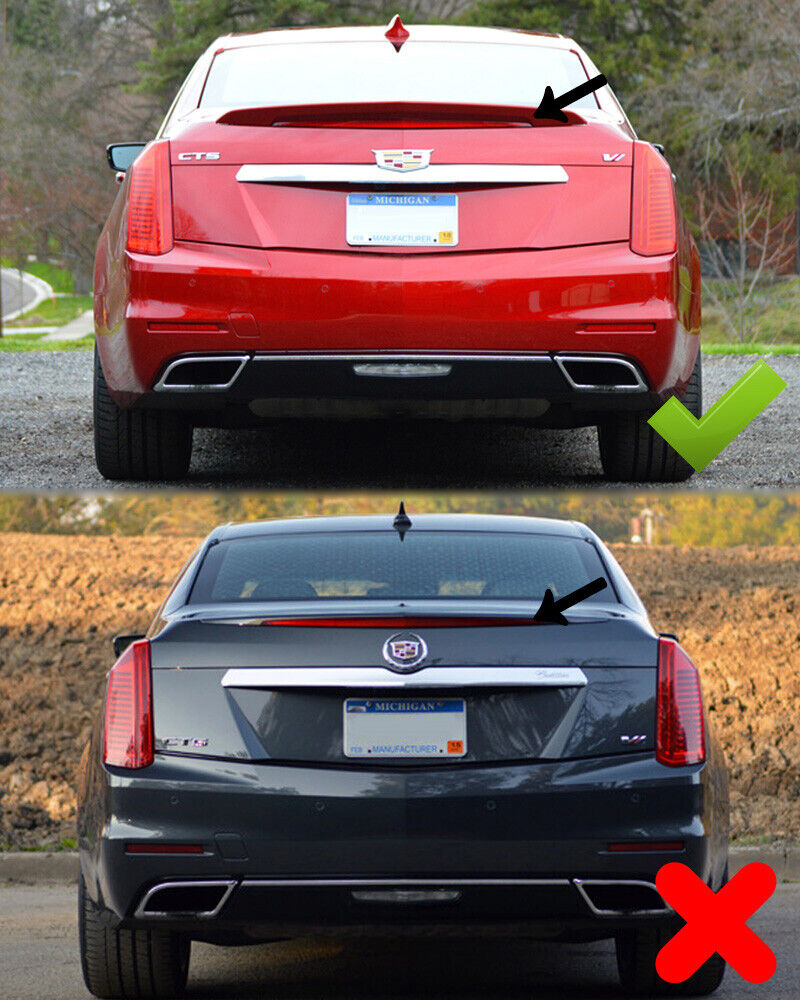 2016-19 Cadillac CTS-V / 2014-19 CTS Wickerbill Rear Spoiler
