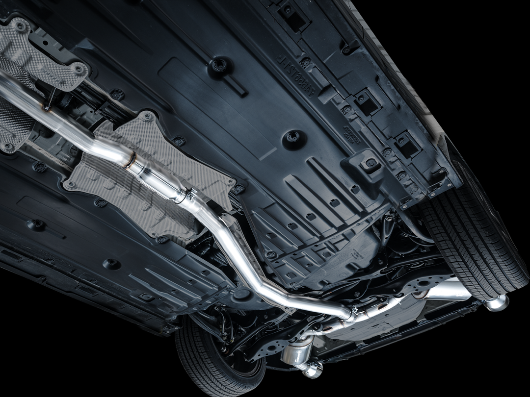 AWE Touring Edition Exhaust for FE1 Civic Si/DE4 Acura Integra - Chrome Silver Tips