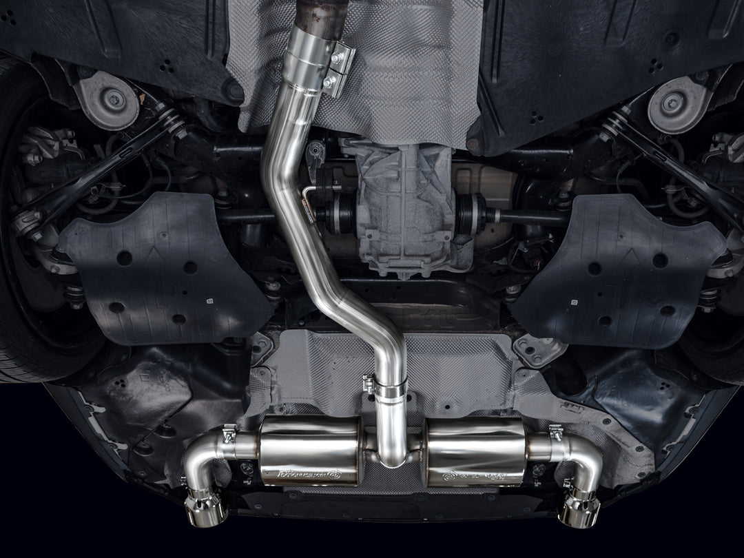 AWE Touring Edition Axle Back Exhaust for BMW G2X 330i/430i - Chrome Silver