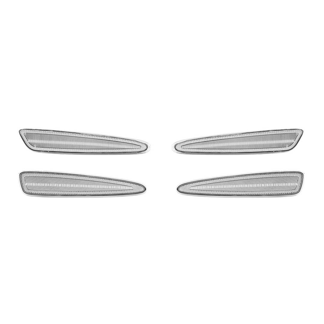 Corvette C6 Front &amp; Rear Amber Light LED Side Markers Pair