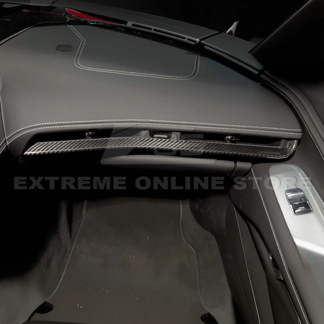 Corvette C8 DRY CARBON FIBER Dash Trim
