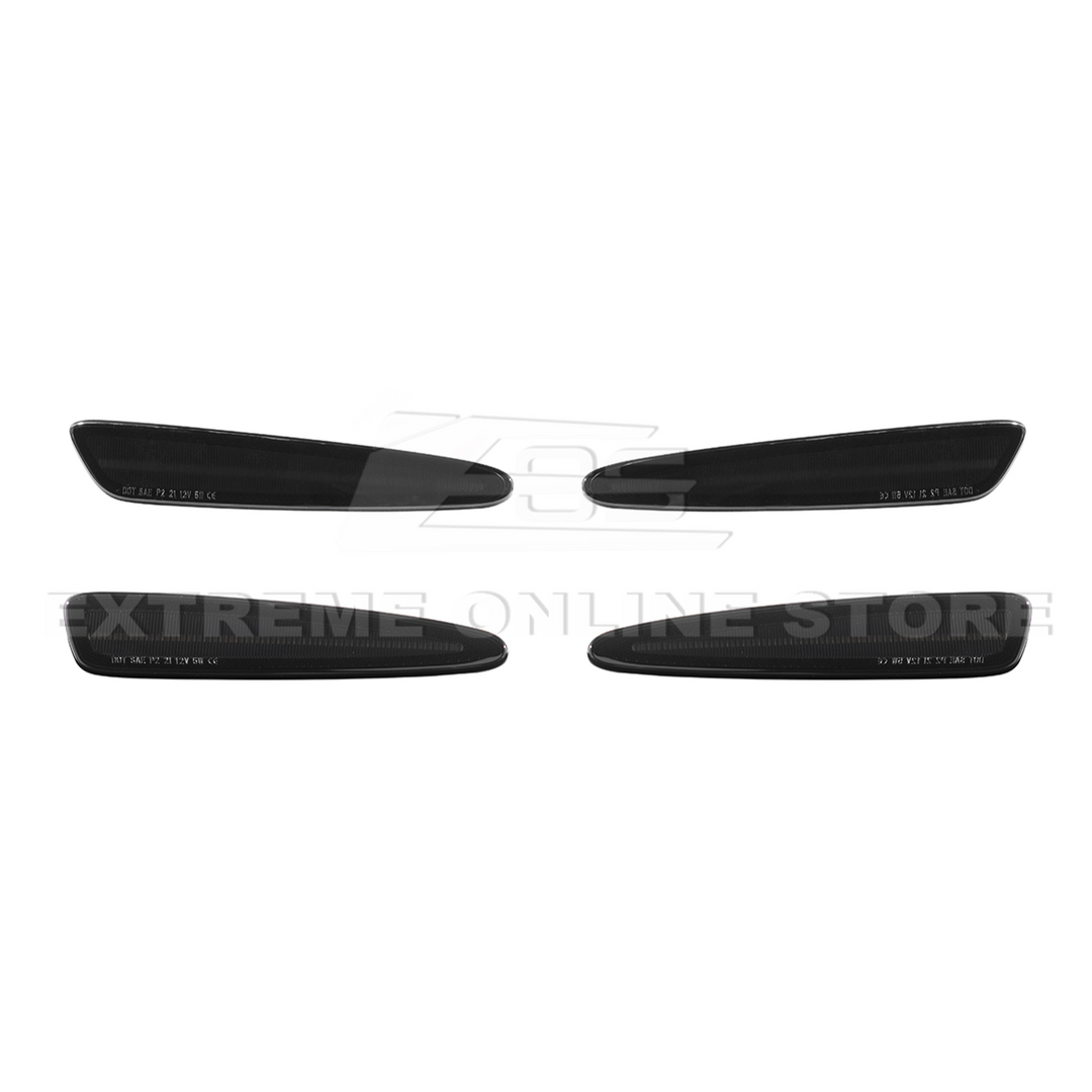 Corvette C6 Front &amp; Rear Amber Light LED Side Markers Pair