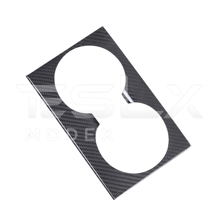 2024-Up Tesla Model 3, 2025-Up Model Y Carbon Fiber Interior Water Cup Frame