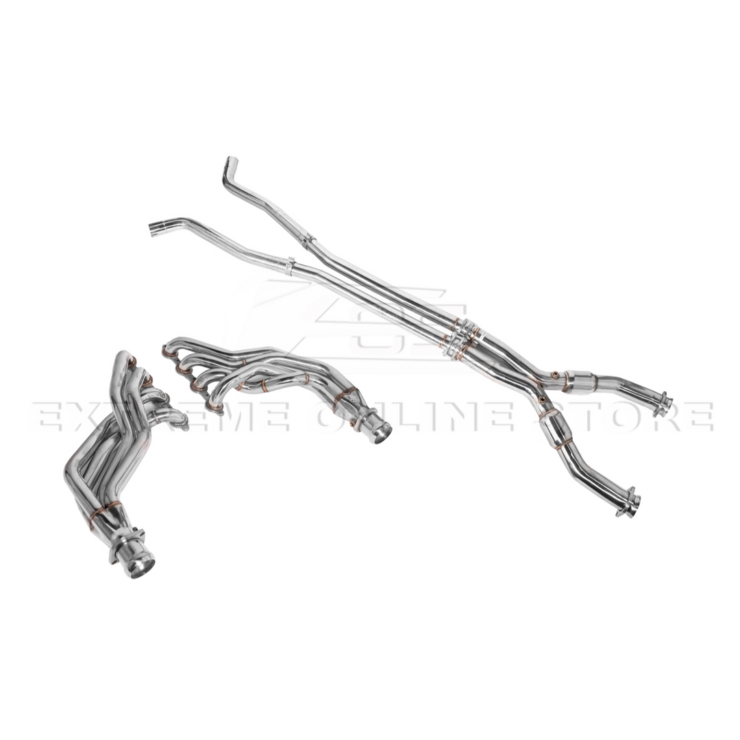 2009-2014 Cadillac CTS-V Long Tube Headers &amp; Resonated Mid Pipe
