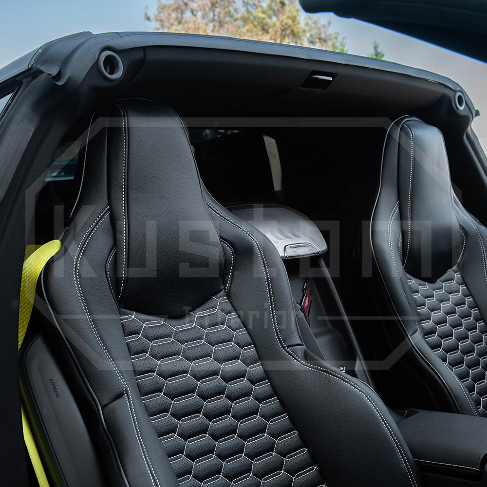 Corvette C8 Premium Custom Leather Seat Covers