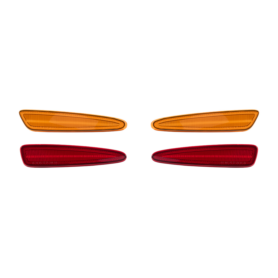 Corvette C6 Front &amp; Rear Amber Light LED Side Markers Pair