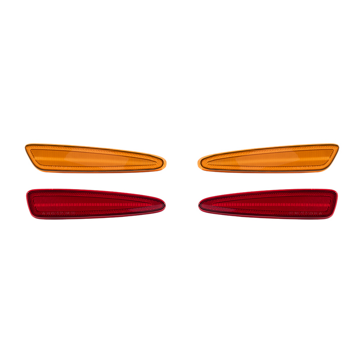Corvette C6 Front &amp; Rear Amber Light LED Side Markers Pair