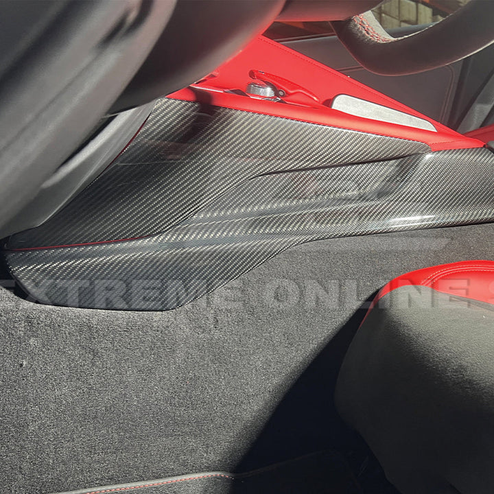 Corvette C8 DRY CARBON FIBER Center Console Side Panel Cover