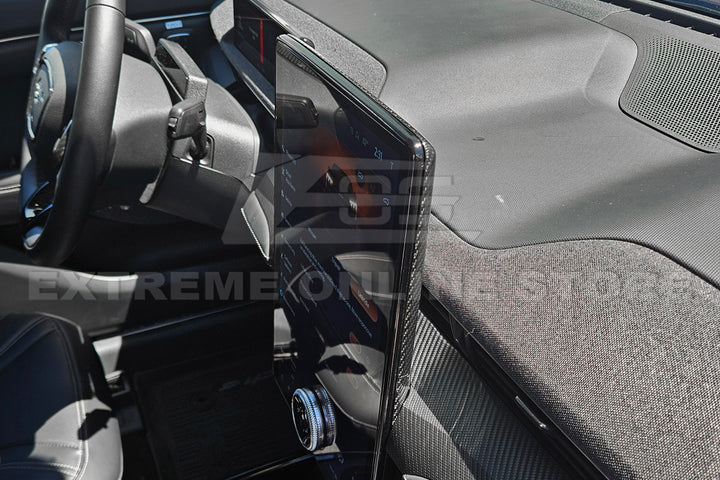 2021+ Ford Mustang Mach-E DRY CARBON FIBER Navigation Monitor Cover