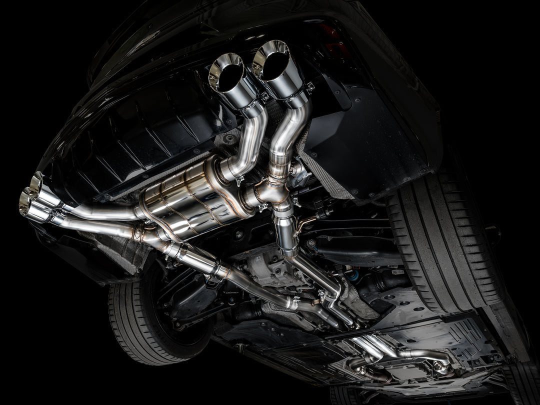 AWE SwitchPath™ Exhaust for Cadillac CT4-V Blackwing - Chrome Silver Tips