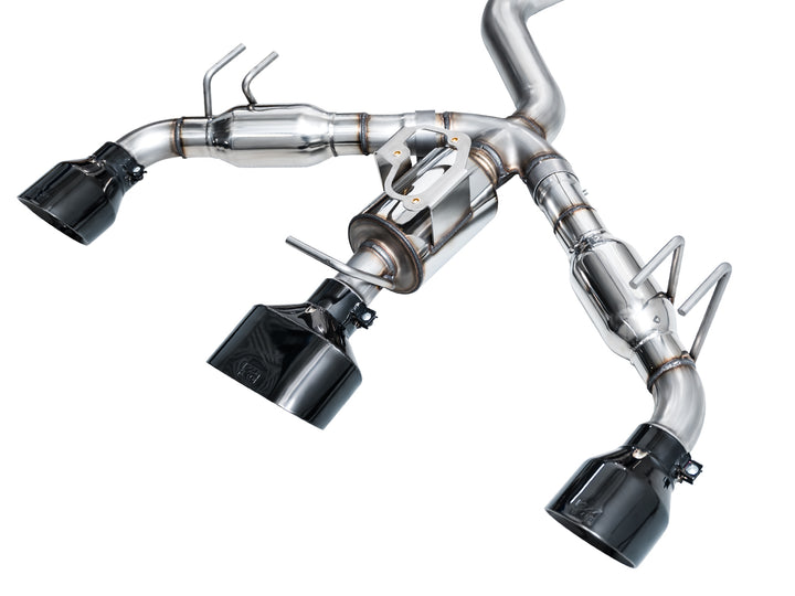 AWE Track Edition Exhaust for GR Corolla - Diamond Black Tips