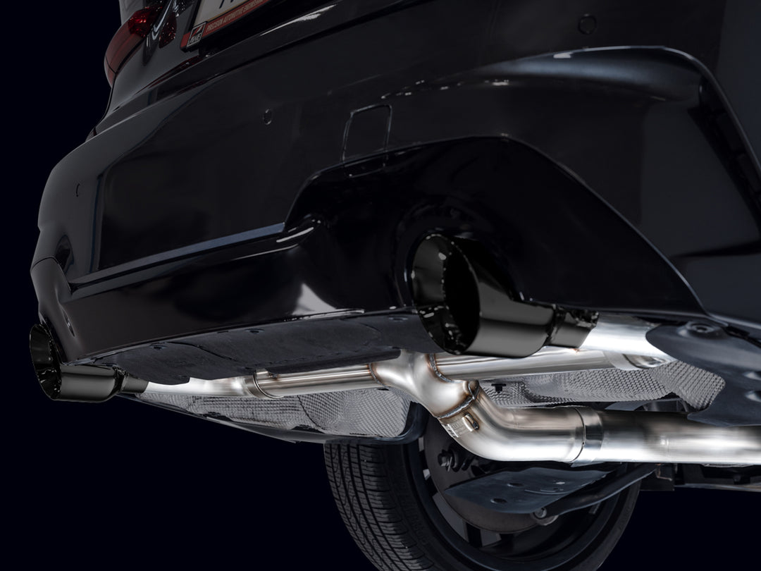 AWE Track Edition Axleback Exhaust for BMW G2X 330i/430i - Diamond Black