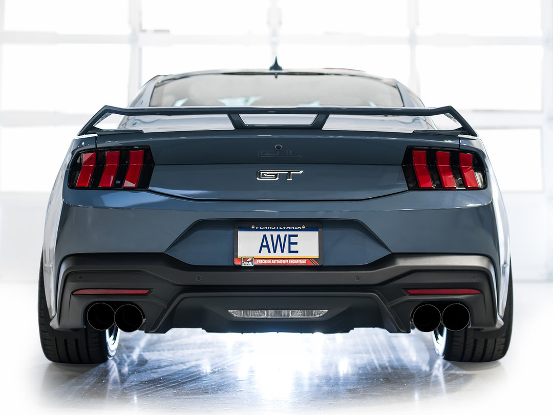 AWE SwitchPath™ Exhaust for S650 Ford Mustang GT Fastback - Quad Diamond Black Tips
