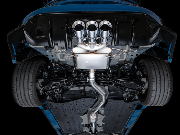 AWE Touring Edition Exhaust for FL5 Civic Type R - Triple Chrome Silver Tips