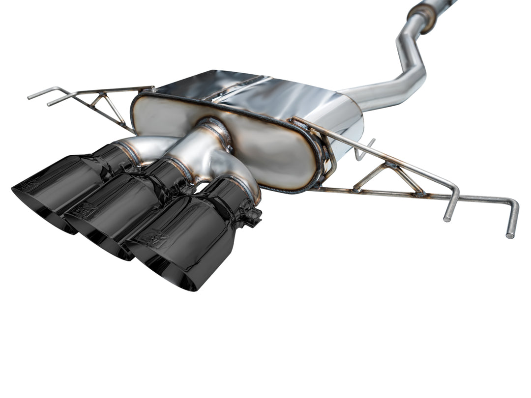 AWE Touring Edition Exhaust for FL5 Civic Type R - Triple Diamond Black Tips