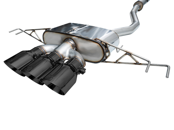 AWE Touring Edition Exhaust for FL5 Civic Type R - Triple Diamond Black Tips