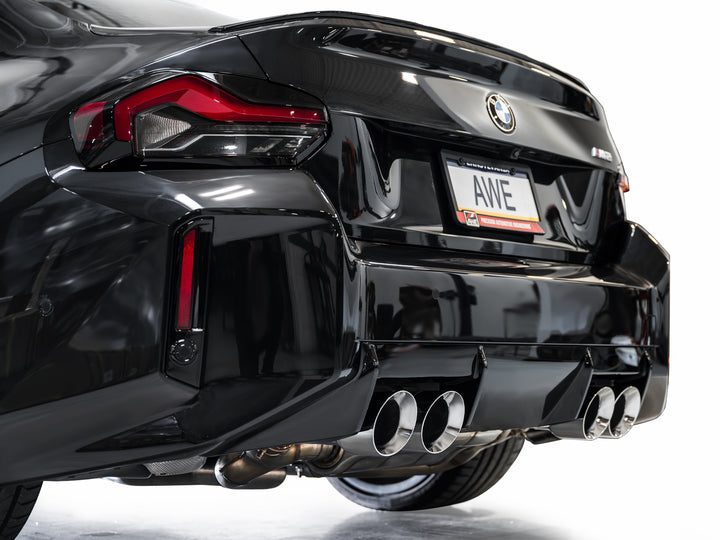 AWE Track Edition Exhaust for BMW G87 M2 - Chrome Silver Tips