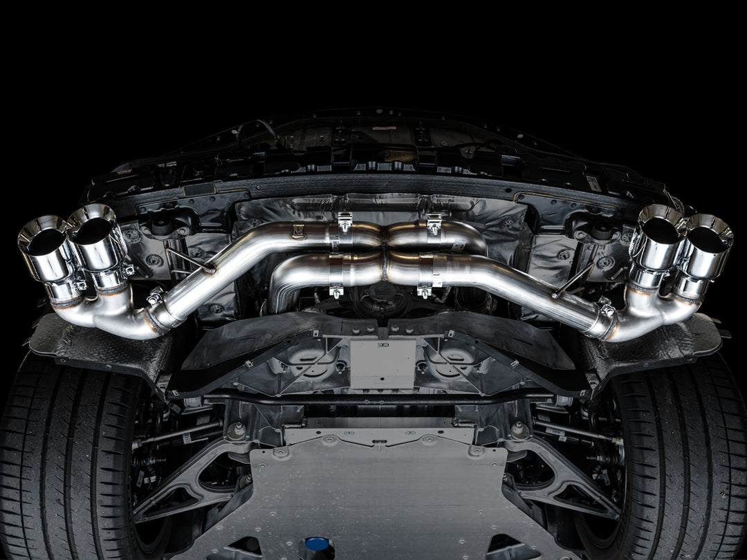 AWE Track Edition Exhaust for C8 Corvette -- Chrome Silver Tips
