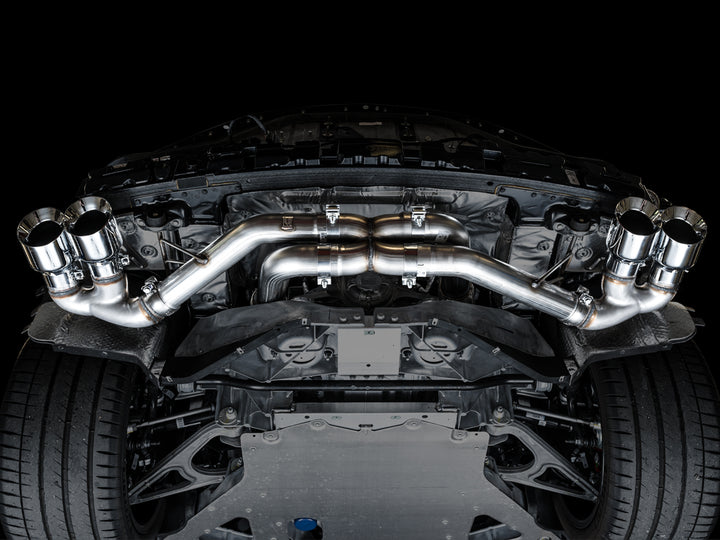 AWE Track Edition Exhaust for C8 Corvette -- Chrome Silver Tips