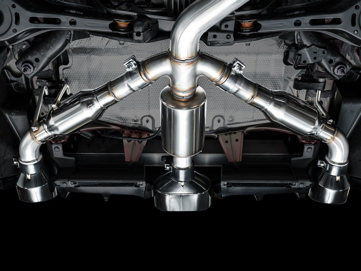AWE Touring Edition Exhaust for GR Corolla - Diamond Black Tips