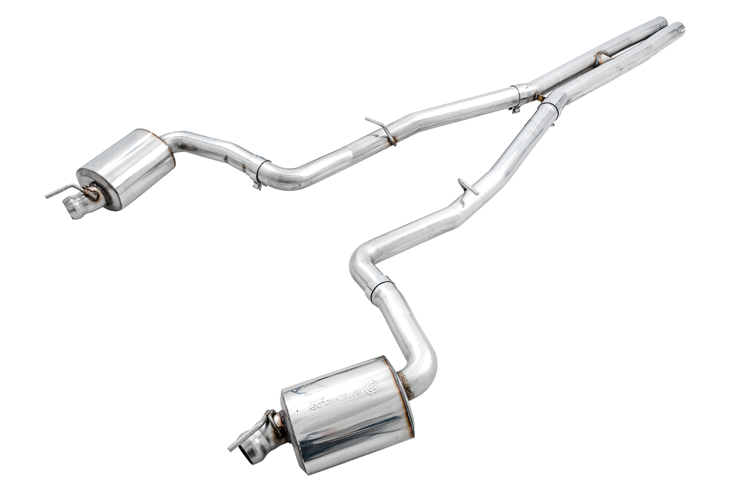 AWE Touring Edition Exhaust for 15+ Challenger 6.4 / 6.2 SC - Stock Tips