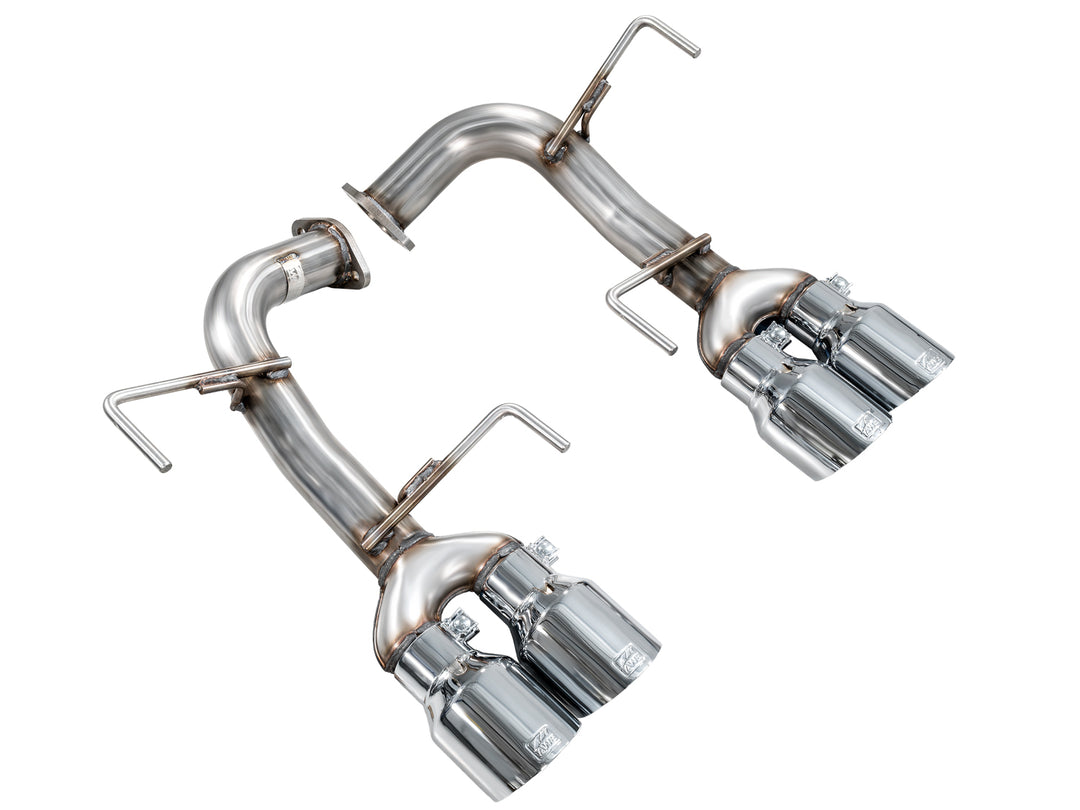 AWE Track Edition Axleback Exhaust for VB Subaru WRX - Chrome Silver Tips